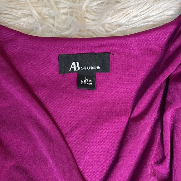 AB Studio Women’s Purple dress size large - Picture 5 of 7